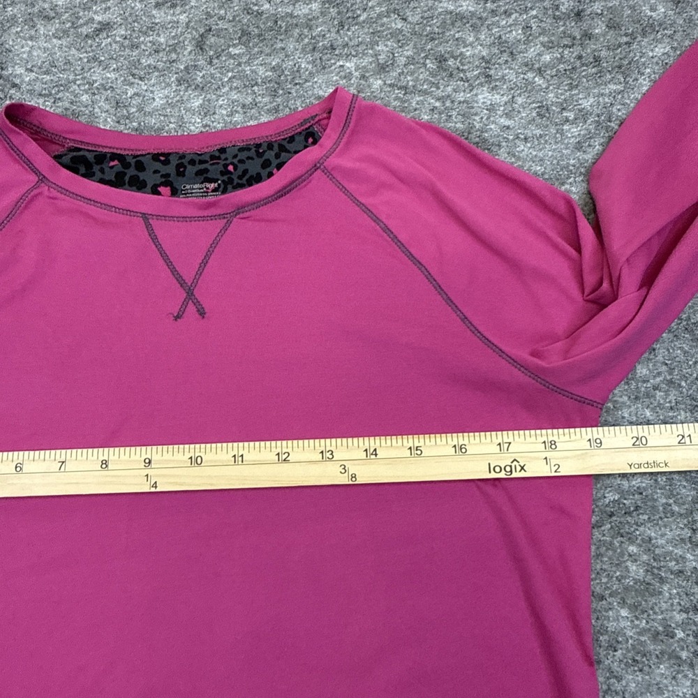 Cuddl Duds lot‎ of 2 shirts women's large pink nordic stretch long sleeve casual - Picture 4 of 12